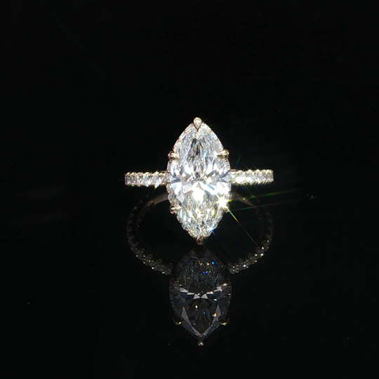 Sculptural Marquise Ring