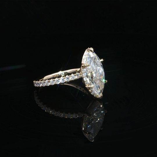 Sculptural Marquise Ring